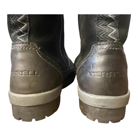 Merrell Emery Buckle Leather Moto Boot Women size 9 - Picture 5 of 8